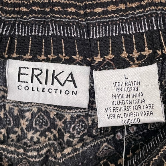 Black and wheat patterned maxi skirt by Erica large new with tags - Picture 3 of 10
